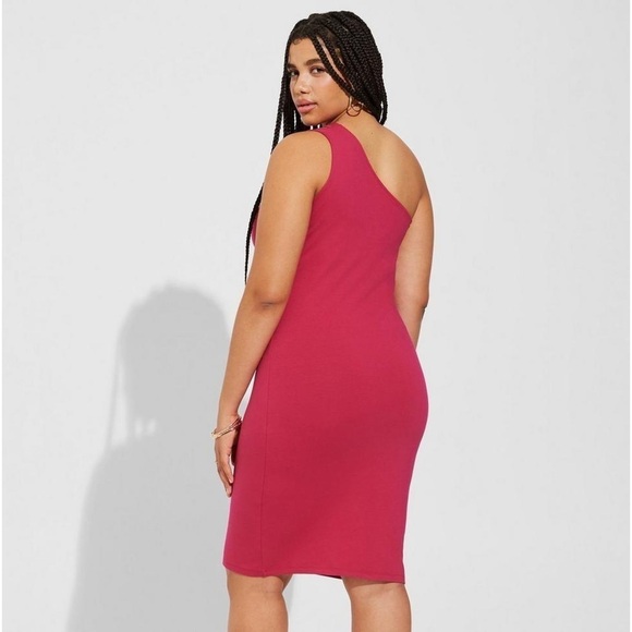 TORRID Mini Foxy Bodycon One Shoulder Dress - Picture 2 of 4